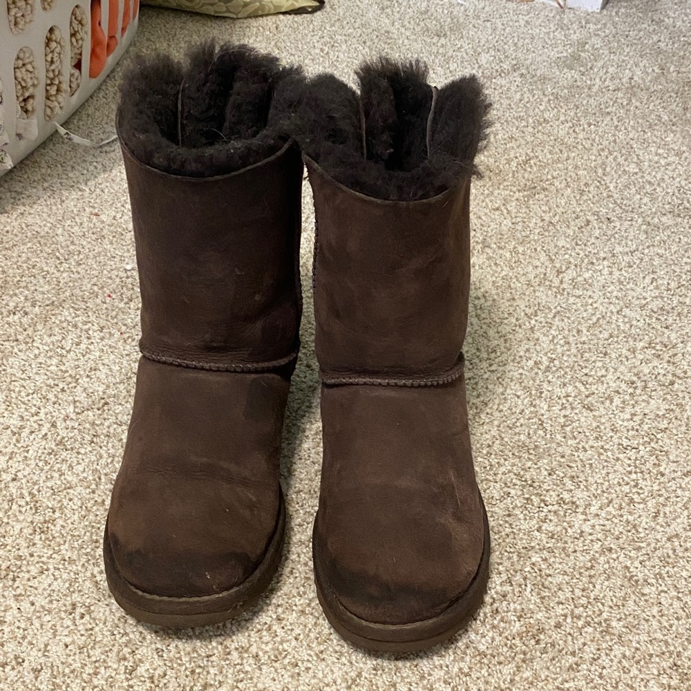 UGG Dark Brown bow boots